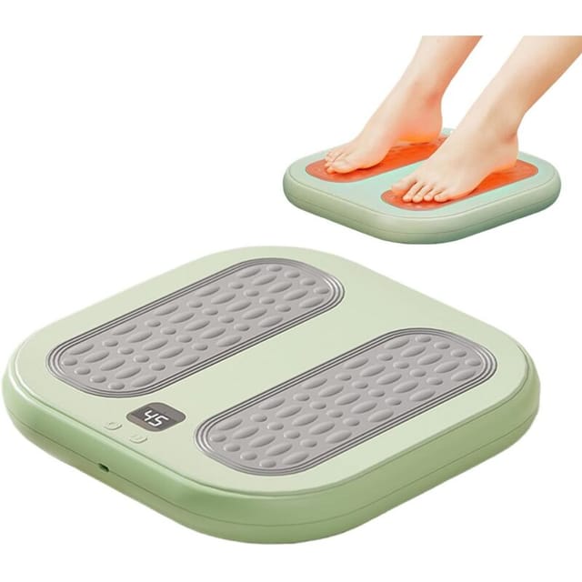 Voetmassager - 3 Vibrations- und Erwärmungsmodi, elektrischer Voetverwärmer für Innenräume, Winter, Haus, Küche und Camping