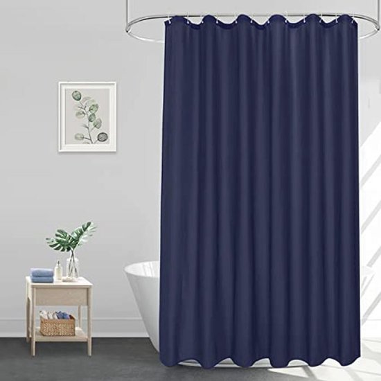 Stilvoller Blauer Duschvorhang 180 X 180 Cm – Wasserdicht, Schimmelresistent, Waschbar