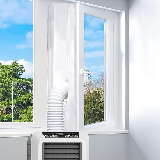 Abluftschlauch Für Klimaanlage – Fensteranschluss-set – Tragbare Klimaanlage – Wasserdichtes Pp-material – 3 Meter – Weiß