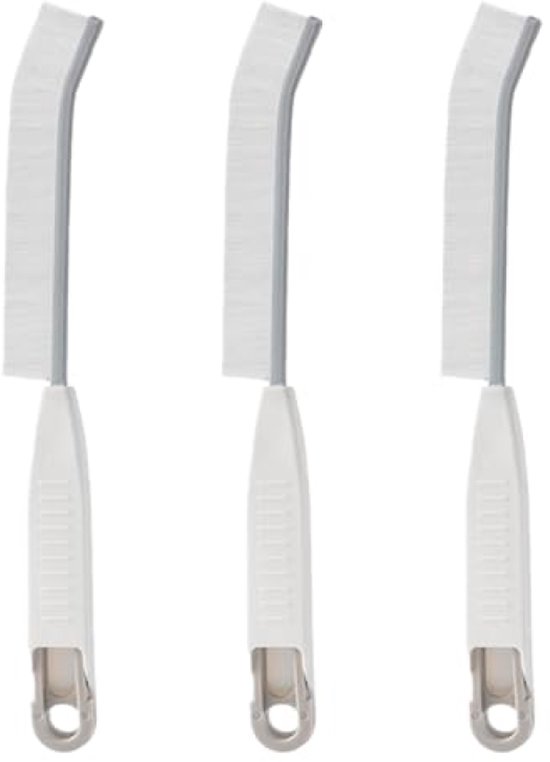 Reinigungsbürste – Eckreinigungsbürsten-set – 3 Harte Borsten – Fugenbürste Für Fliesen, Badezimmer, Küche – Fugenbürste – Weiß – 3-teilig