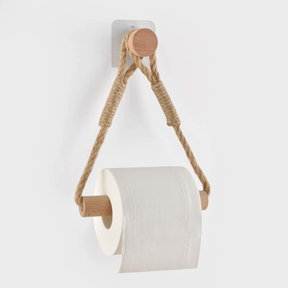 Toilettenpapierhalter Aus Hanfseil, Wandmontage