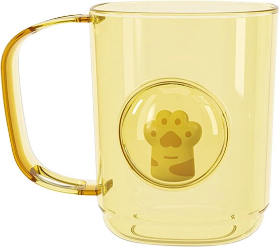 Becher – Zahnbürstenhalter – Mundspülbecher – Zahnbürstenhalter – Unzerbrechlicher Kunststoffbecher – Mundspülbecher – Spülbecher – Gelb