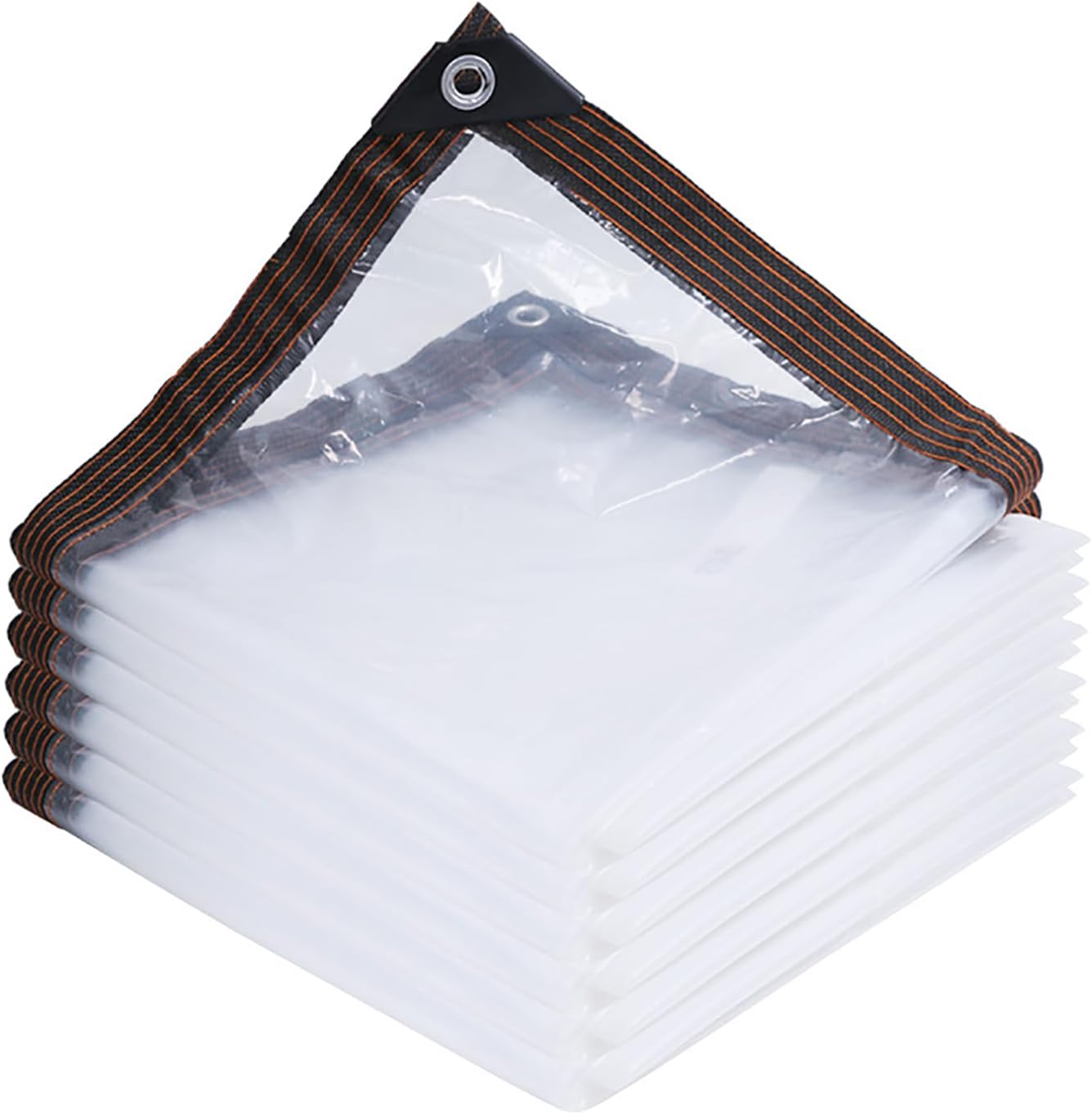2 X 4 M Transparente, Regendichte Plane Mit Ösen, Robuste, Wasserdichte Und Winddichte, Durchsichtige Abdeckung Für Gewächshäuser