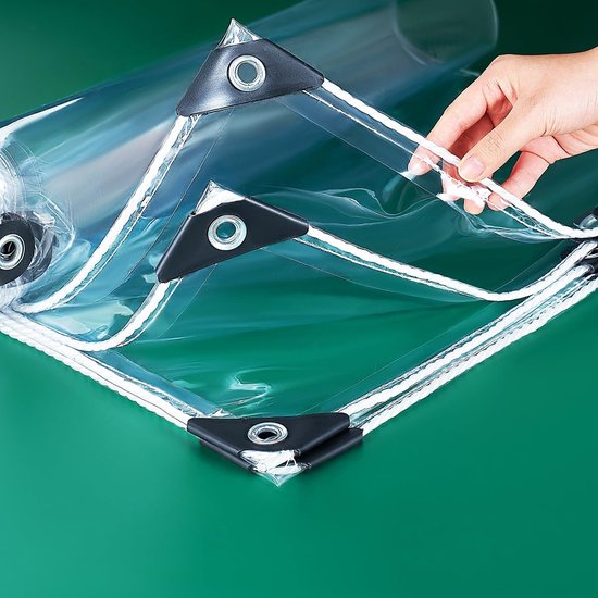 Wasserdichte, Transparente Pvc-plane 1 X 2 Meter Reißfest, Witterungsbeständig Geeignet Für Terrassen Und Außenbereiche