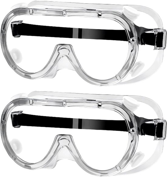 Schutzbrille – Arbeitsschutzbrille – Augenschutz – Beschlag- Und Staubdicht – 2 Paar – Transparent