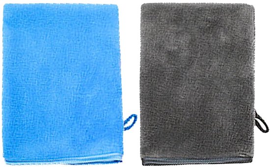 Gesichtsreinigungshandtuch-set – Mikrofaser-handtücher – Gesichts- Und Körperreinigung – Weich Und Hypoallergen – 15 X 20 Cm – Graublau