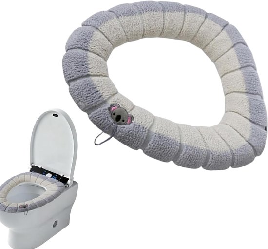Set Mit 2 Weichen Wc-sitzbezügen Mit Koala-motiv – Komfortable, Wärmeerhöhende Wc-sitzbezüge Mit Abzieher, Universell Einsetzbar