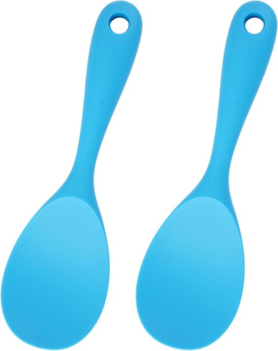 Zweiteiliges Silikon-reislöffel-set, Geeignet Für Reis, Kartoffelpüree Und Zum Kochen - Antihaftbeschichtet, Hochwertig, Langlebige Küchenutensilien.