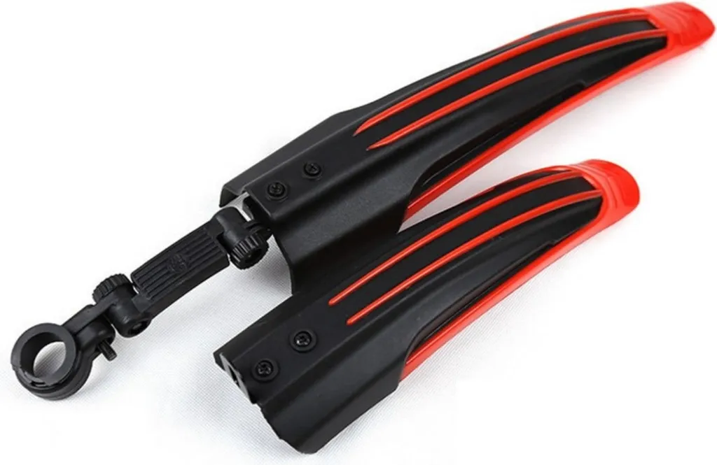 Set Aus Kunststoff-schutzblechen Für Vorder- Und Hinterrad (rot), Universeller Schutz Für 26-28 Zoll Große Räder Von Mountainbikes Und Rennrädern.