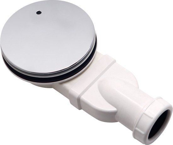 Siphonrohr Für Duschwanne – 90-mm-öffnung – Flacher Boden – Abs-material – Montagehöhe 40 Mm – Weiß