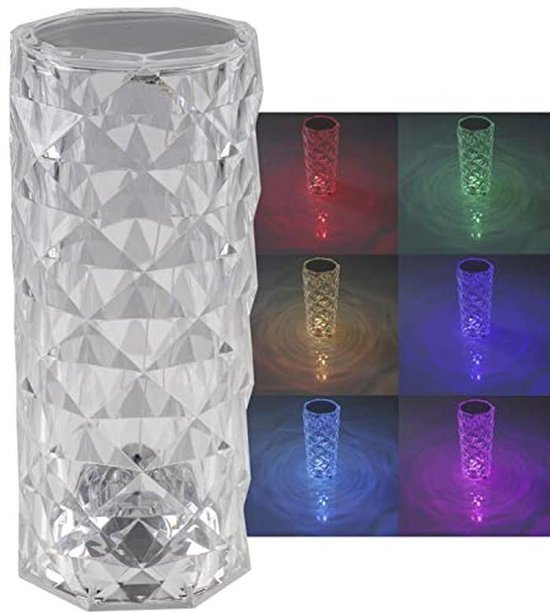 Wiederaufladbare Led-schreibtischlampe Mit Touch-schalter – 21 Cm Rgb-farbwechsel