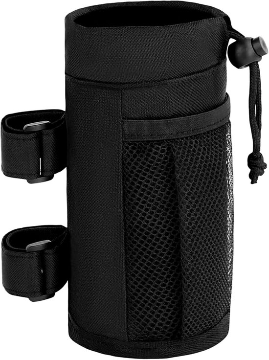Universeller Flaschenhalter Für Fahrräder – Isolierter Becherhalter Mit Netztasche Und Handytasche Für Falträder Und Kinderwagen