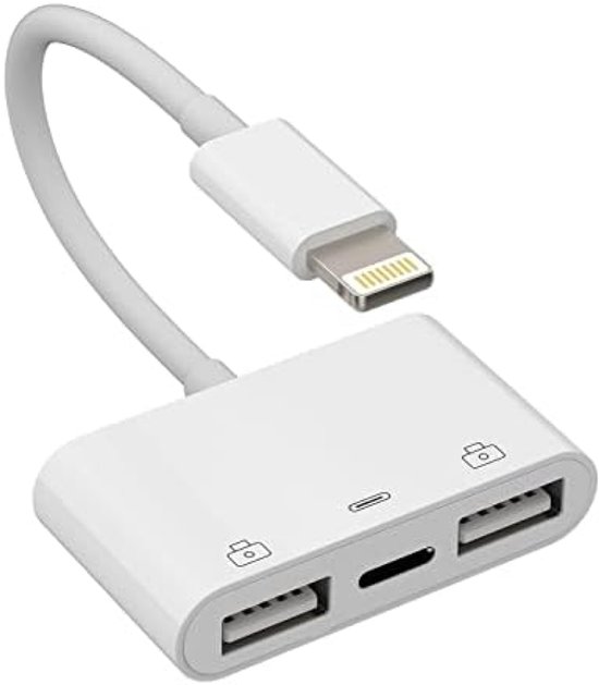 3-in-1-usb-kameraadapter Für Iphone Und Ipad – Usb 3.0 Otg-adapter Mit Ladefunktion, Schneller Datenübertragung, Unterstützt Maus, Tastatur Und Usb-geräte.