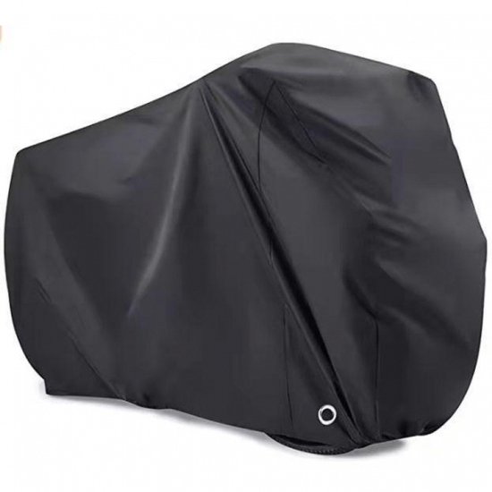 Schwarze, Verstärkte Fahrradschutzhülle Aus 210d-gewebe, Größe S (170 X 60 X 85 Cm), Wasserdichte Staubschutzhülle Für 20-zoll-fahrräder Und Kleine E-bikes, Mit