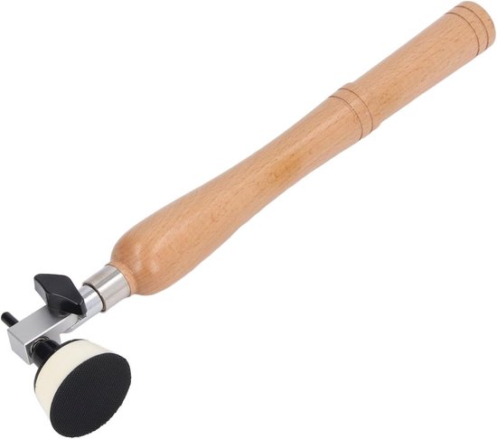 Hand-topfschleifer Mit Holzgriff, 50 Schleifpapierblättern Und Einstellbarem Winkel Geeignet Für Holz- Und Drechselarbeiten.