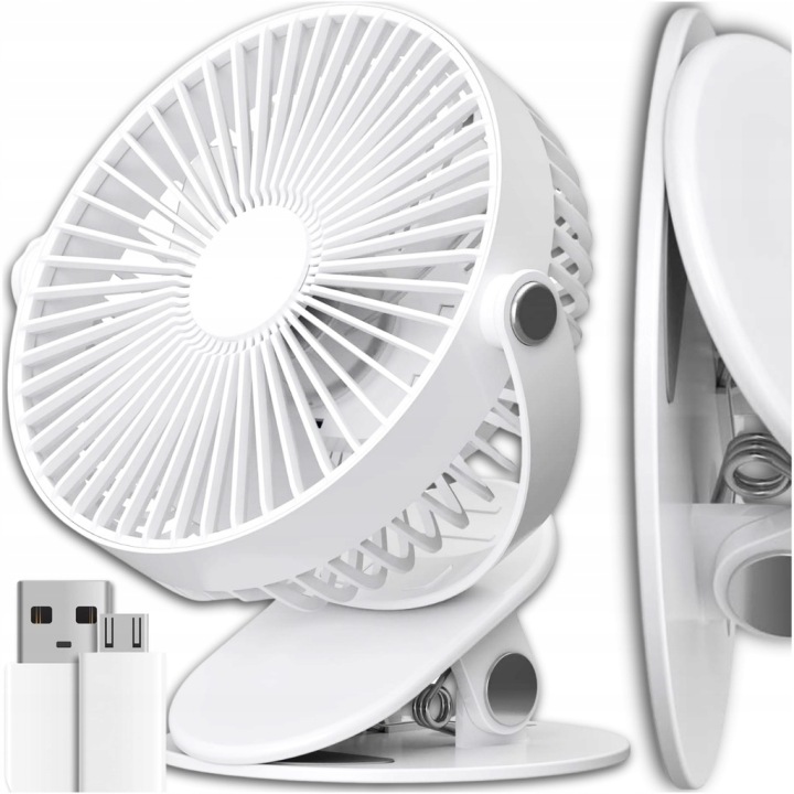 Wiederaufladbarer 4-zoll-mini-tischventilator Mit Kabelloser Funktion Und Integriertem 1200-mah-akku