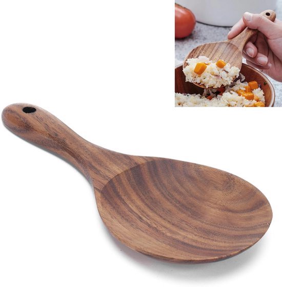 Reislöffel Aus Holz, Reislöffelpaddel Aus Holz, Servierlöffel Aus Holz, Reisschaufel