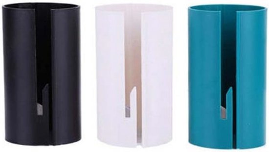 3er-packung Tragbarer Mini-geschenkpapierrollenschneider Und -schlitzer In Grün/weiß/schwarz