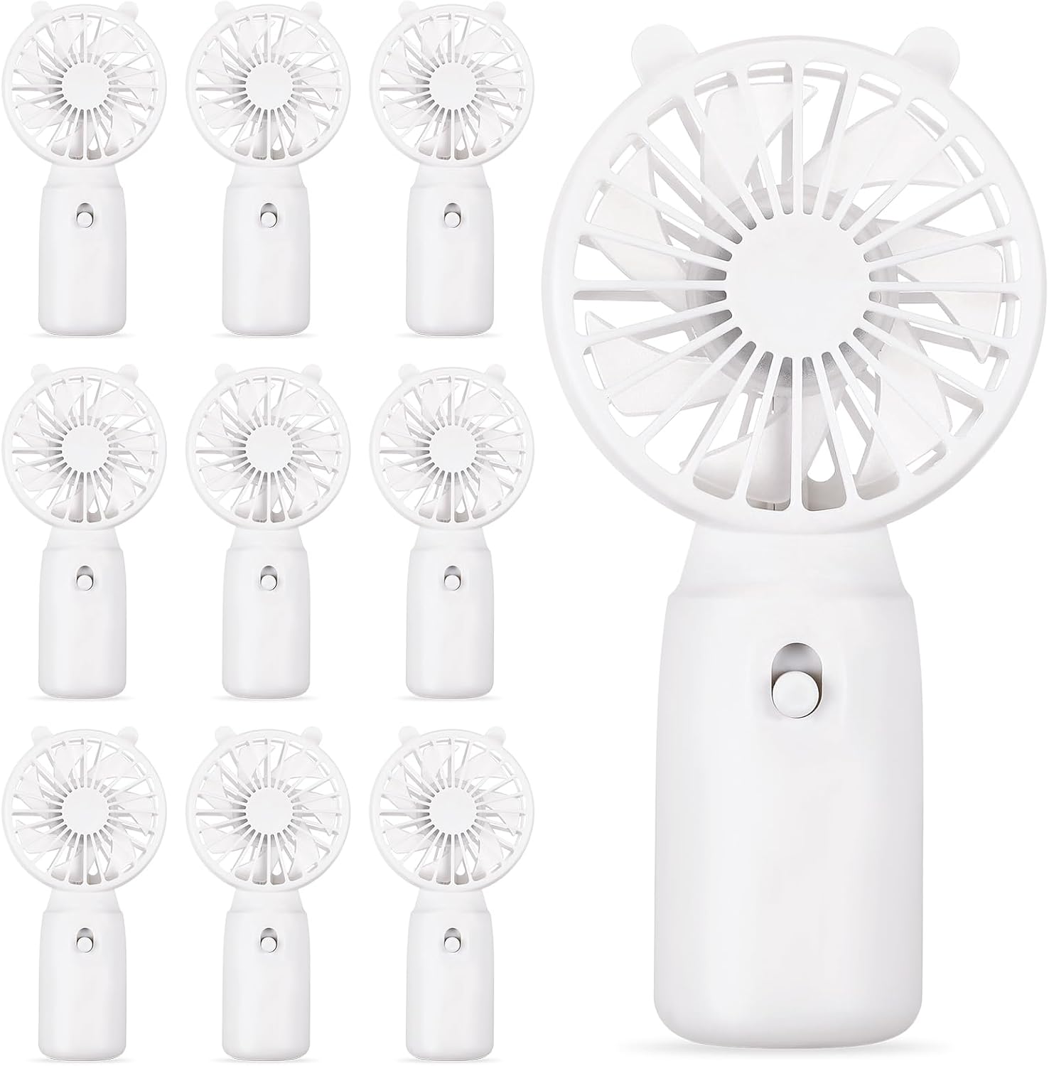 10er-pack Batteriebetriebene Handventilatoren – Großpackung – Niedlich – Klein – Tragbar – Für Hochzeiten – Junggesellenabschiede Und Als Geschenk