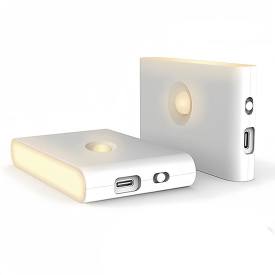 2er-pack Kabellose Led-nachtlichter Mit Bewegungsmelder Und 3 Farbmodi Für Flur Und Schrank