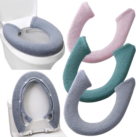3er-pack Weiche, Dicke, Waschbare Und Beheizbare Universal-toilettensitzbezüge