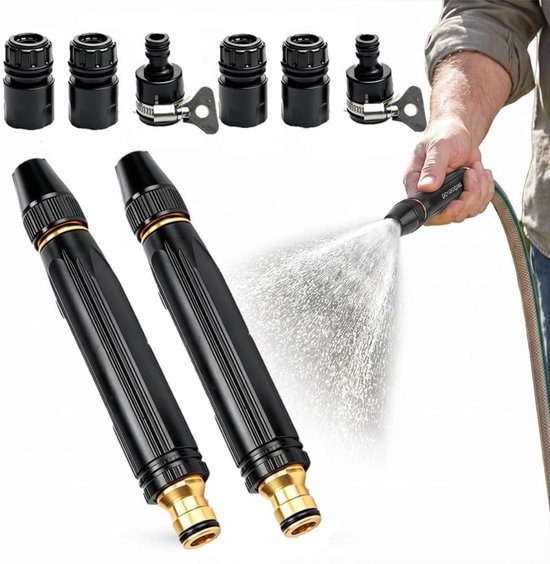 2er-set Hochdruck-gartenschlauch-spritzpistolen-set Mit 3 Modi, Verstellbar