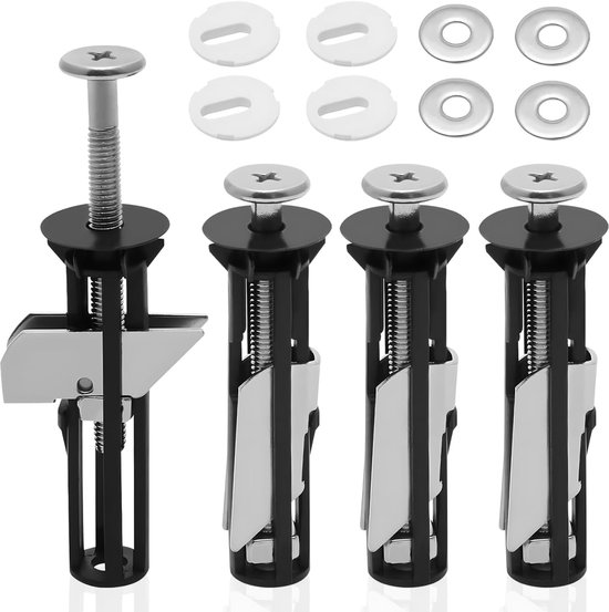 4-teiliges Set Mit Wc-sitzschrauben, Wc-sitzbefestigungen, Wc-sitz-montageset, Wc-sitzhalterungen, Deckelscharnieren – Universelle Ersatzteile Für Wc-sitze