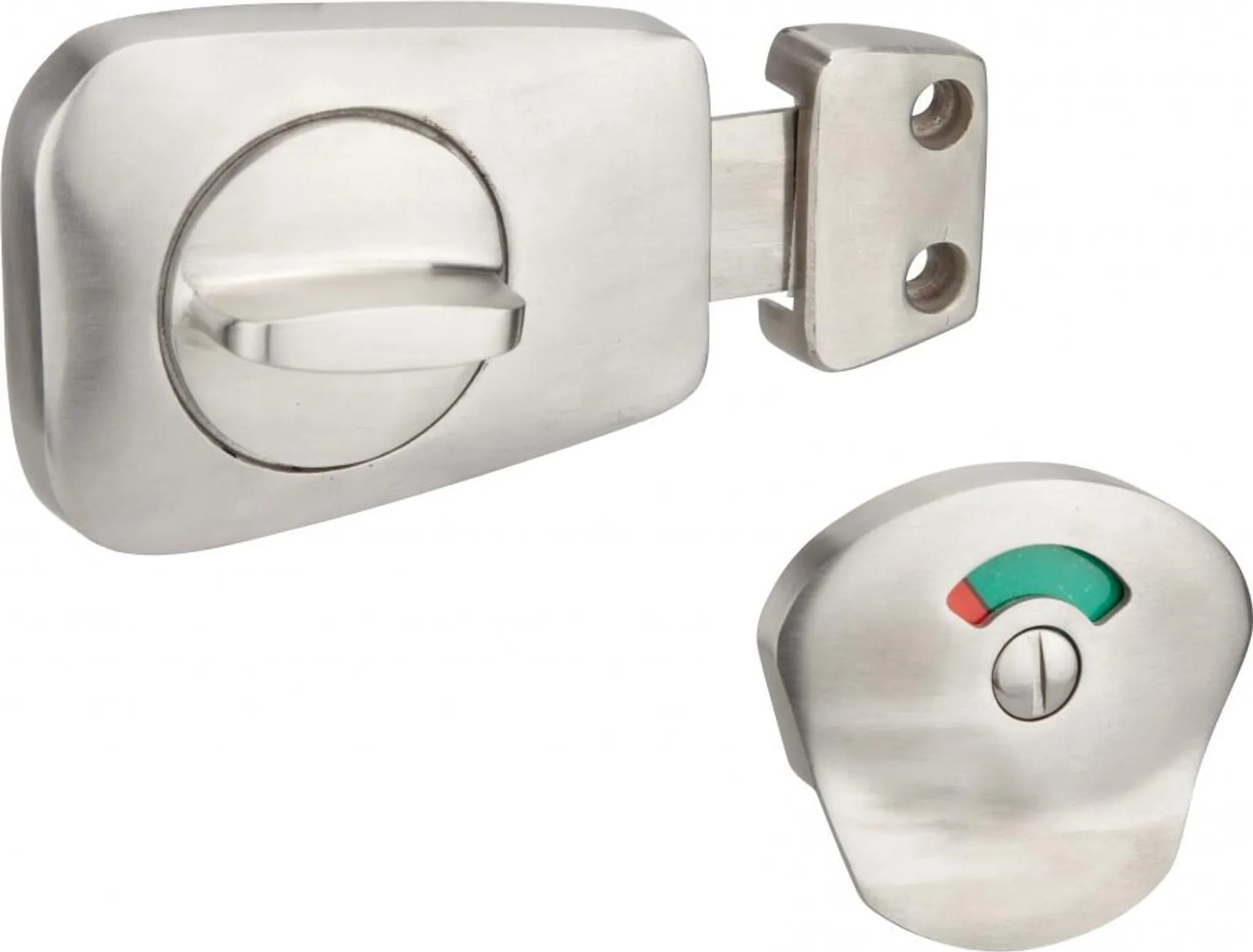 Badezimmer-anzeigeschloss, Edelstahl – 38 Mm Lochabstand – Silber