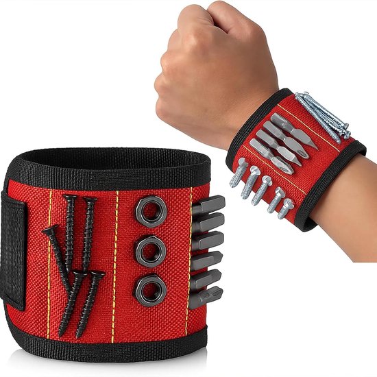 Magnetisches Werkzeugarmband Für Herren – Tragbares Armband Mit Starken Magneten Für Schrauben Und Bohrer – Dunkelblau