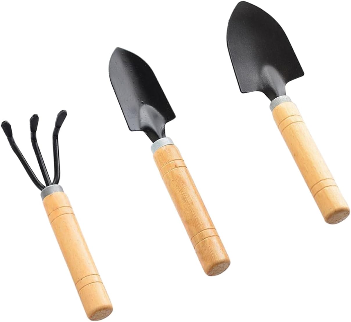 3-teiliges Gartengeräte-set, Mini-gartengeräte-set Für Drinnen, Mini-gartenrechen Kleine Schaufel Gartenschaufel (mit Dickem Stiel)