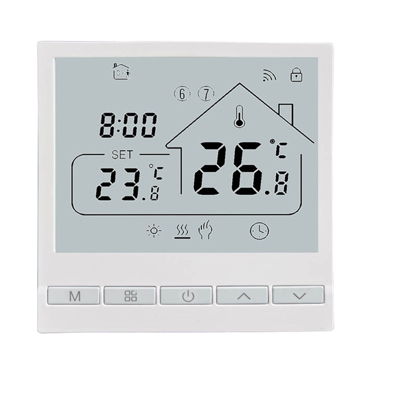 Aufputz-thermostat – Touchscreen – Manuell Und Automatisch – Aufputzmontage – Tuya Smart Life – 16 A – Thermostat Für Zentralheizung