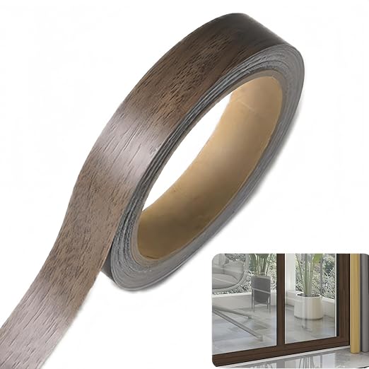 Möbelklebeband 18 Mm X 10 M, Teebraun, Vorgeklebt, Knitterfrei, Für Holzfurnier, Abschlussklebeband Für Restaurierungsarbeiten
