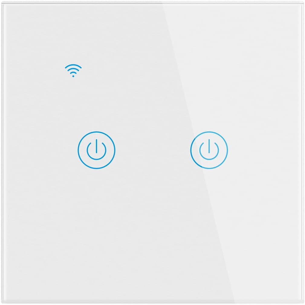 Kabellose Smart-fernbedienung, Touch-schalter Für Wandsteckdose, Unterstützt Sprachsteuerung, Familienfreigabe, Timerfunktion, Neutralleiter Erforderlich