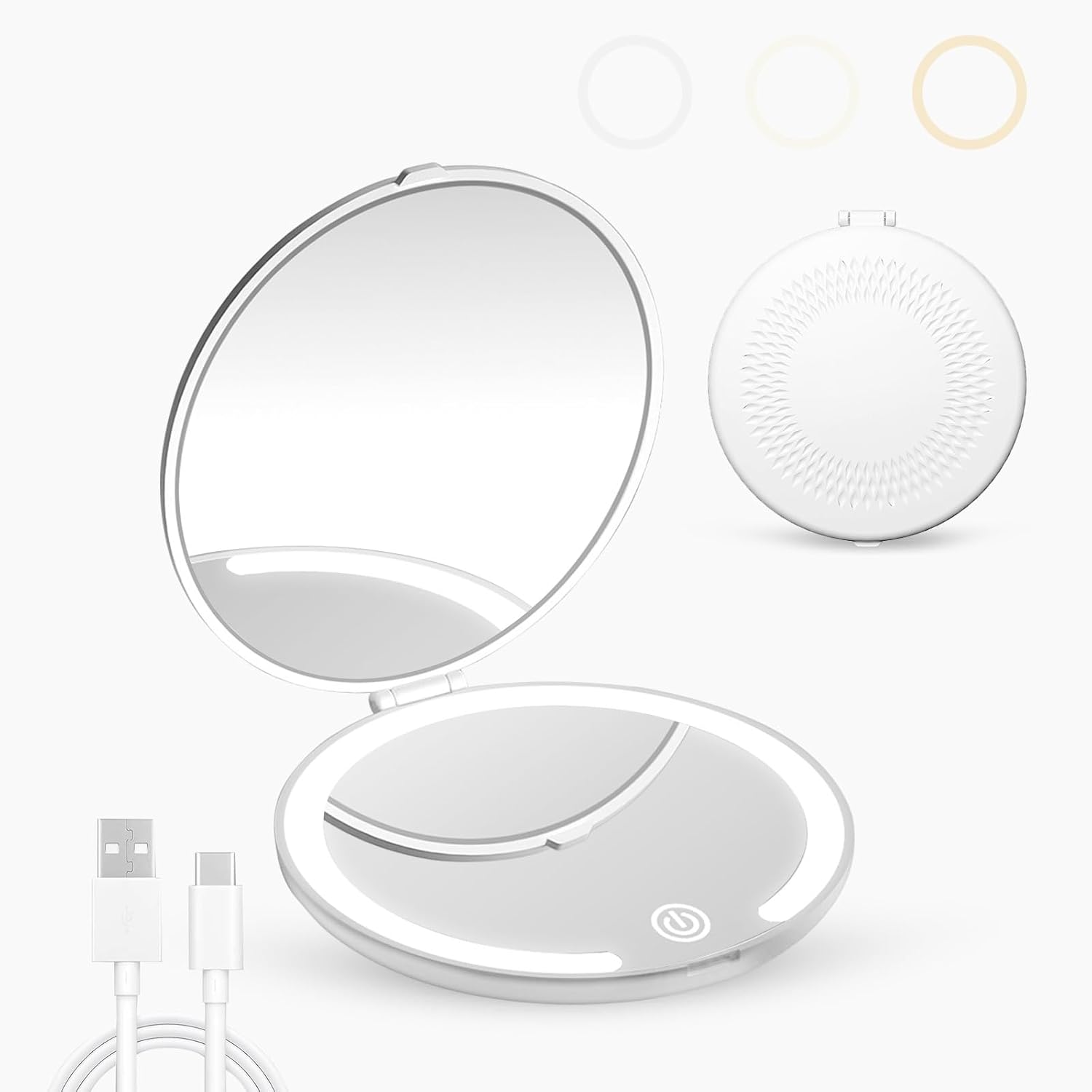 Kompaktes Objektiv Mit Lichtquelle – 1/5-fache Vergrößerung – Leicht – Tragbarer Reflektor Mit Led-technologie – Passt In Die Brieftasche Oder Hosentasche – 1/5x M