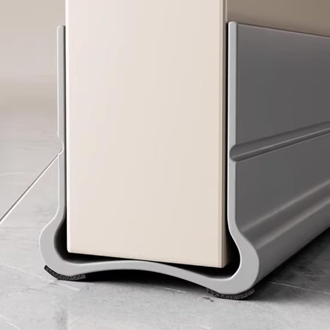 Winddichte Türdichtung Unten, 91 Cm (36 Zoll) Langer, Selbstklebender, Schalldichter Zugluftstopper Für Den Innen- Und Außenbereich (grau)