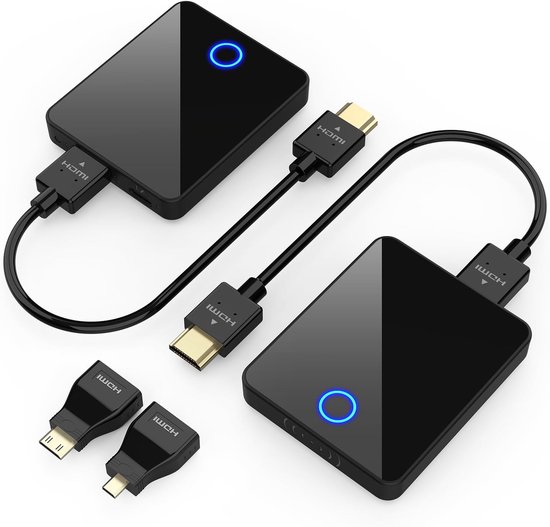 Drahtloser Hdmi-sender Und -empfänger, 30 Meter, 1080p@60hz, Plug & Play Für Laptops, Kameras Und Pcs.