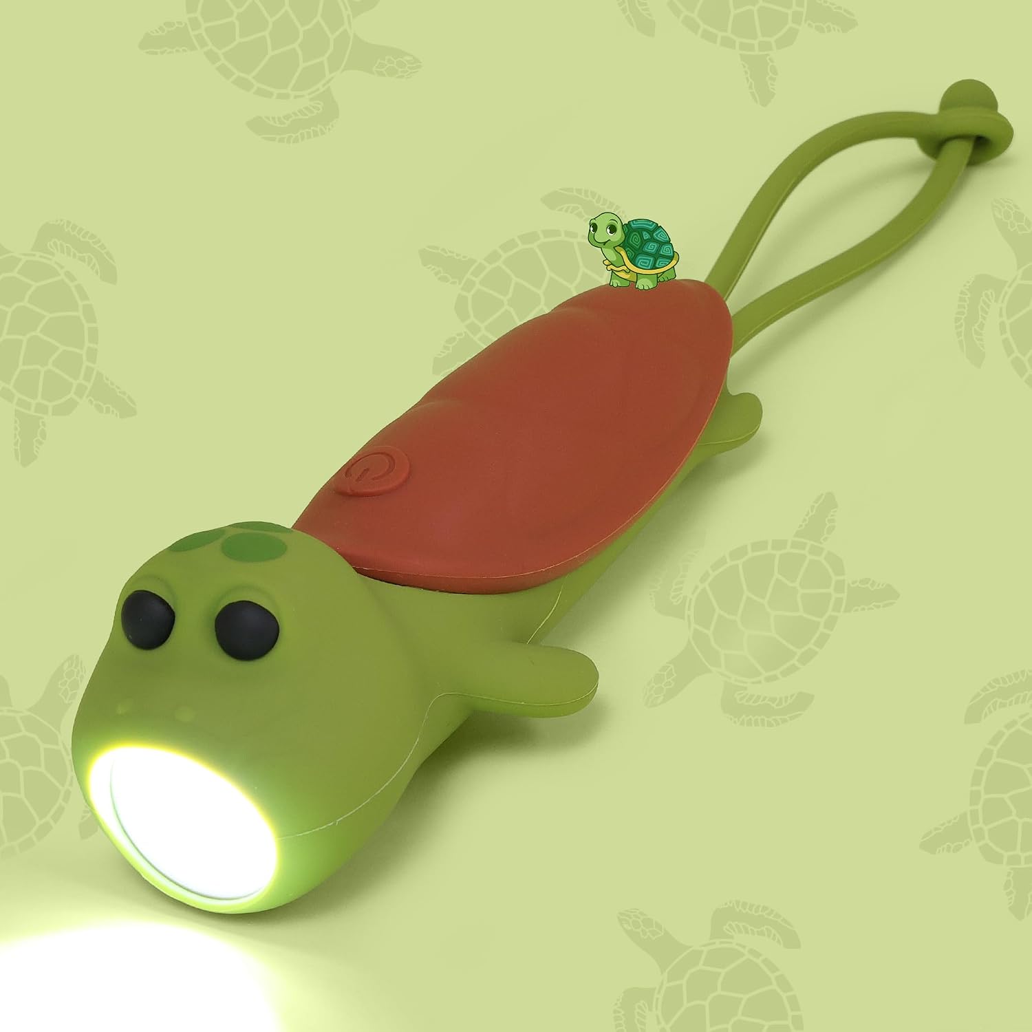 Wiederaufladbare, Dimmbare Silikon-taschenlampe In Schildkrötenform, Ideal Zum Aufhängen Und Campen