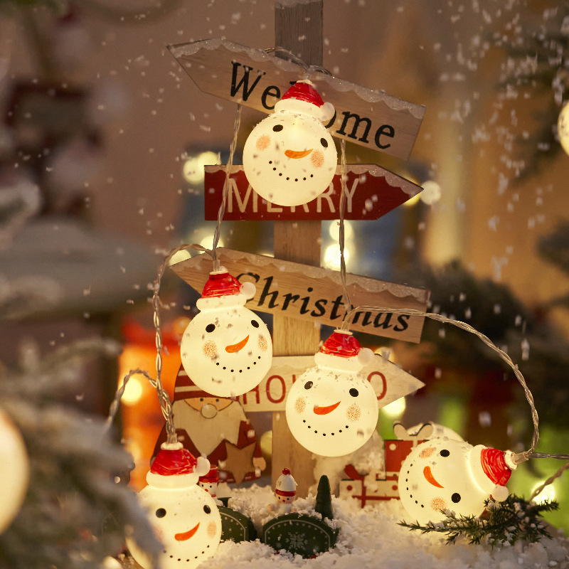 Weihnachtsdekorationen – Partykostüme – Fensterdekorationen – Kleine Ornamente – Kreative Weihnachtsbaumdekorationen – 3 M Lichterkette Mit 20 Lichtern [batteriebetrieben]
