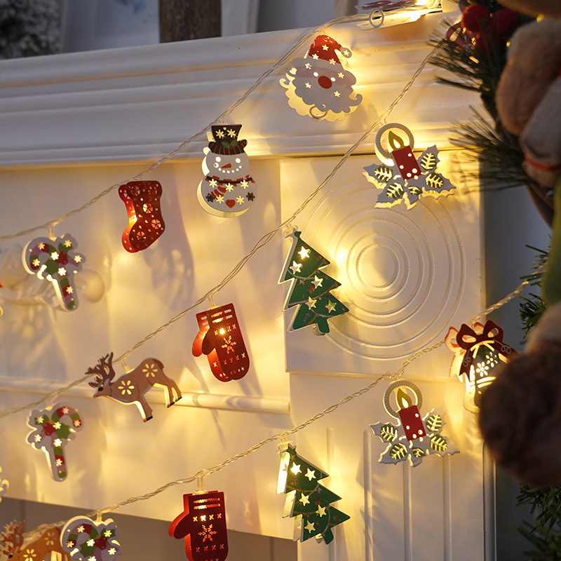 Weihnachtsbeleuchtung – Led-lichterketten – Weihnachtsbeleuchtung – Dekorative Weihnachtsbeleuchtung Aus Schmiedeeisen – Christbaumschmuck