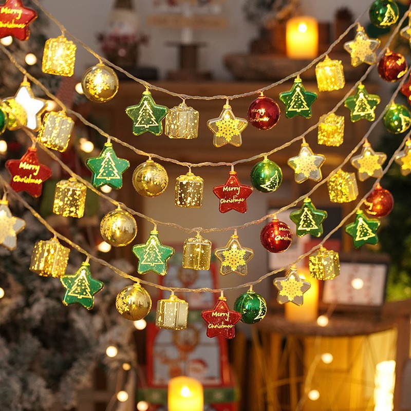 Weihnachtsbeleuchtung – Led-lichterketten – Farbige Lichter – Weihnachtsbeleuchtung – Schmiedeeiserne Weihnachtsbeleuchtung – Dekorative Weihnachtsbeleuchtung