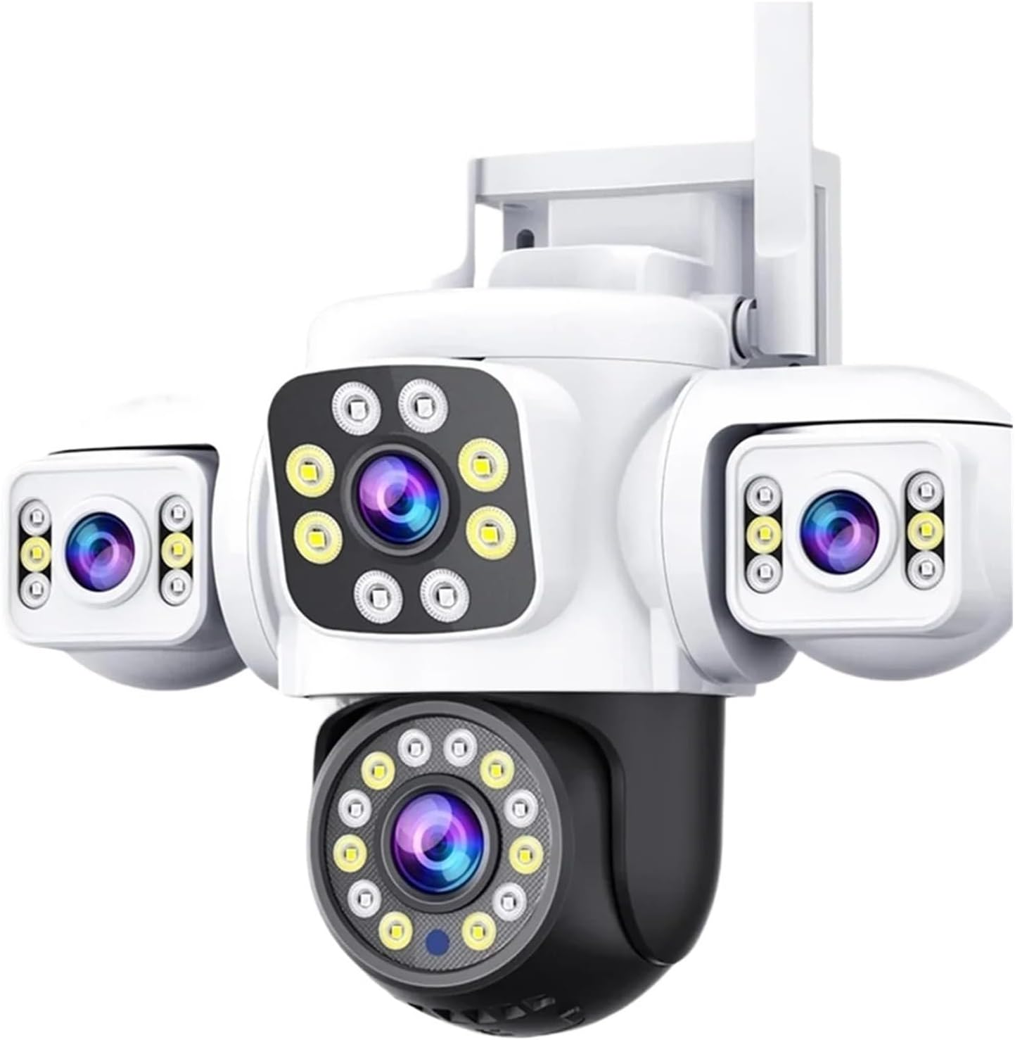 6k Uhd 8mp Wlan-ip-kamera, Dreifachbildschirm, Dreifachobjektiv, Ki-personenerkennung, Automatische Verfolgung, Sicherheitslüfter-zubehör