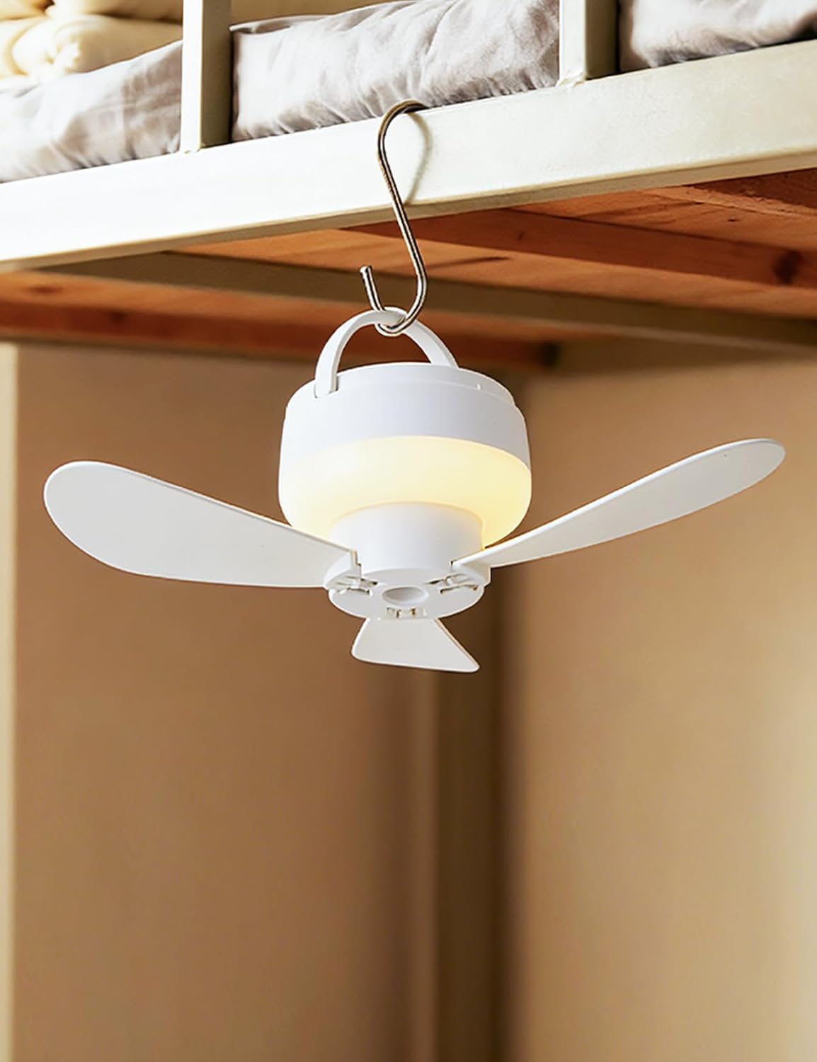 Mini-deckenventilator Mit Lampe – Usb-wiederaufladbarer Hängeventilator – 5 Geschwindigkeitsstufen – Timer – Leise – Ideal Für Studentenwohnheim, Schlafzimmer, Pflanzenzimmer, Garage, Zelt Und Wohnmob