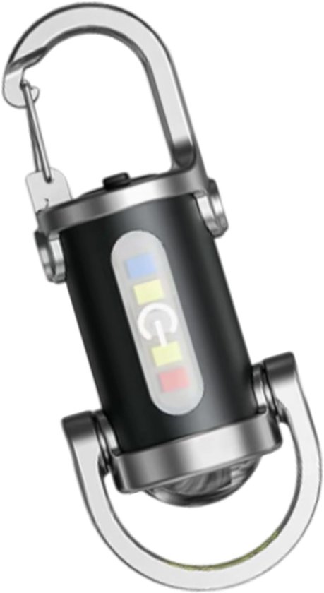 Wiederaufladbare, Wasserdichte Schlüsselanhänger-taschenlampe, Leichte, Kompakte, Helle Led-notfallleuchte Mit Warnblinkfunktion
