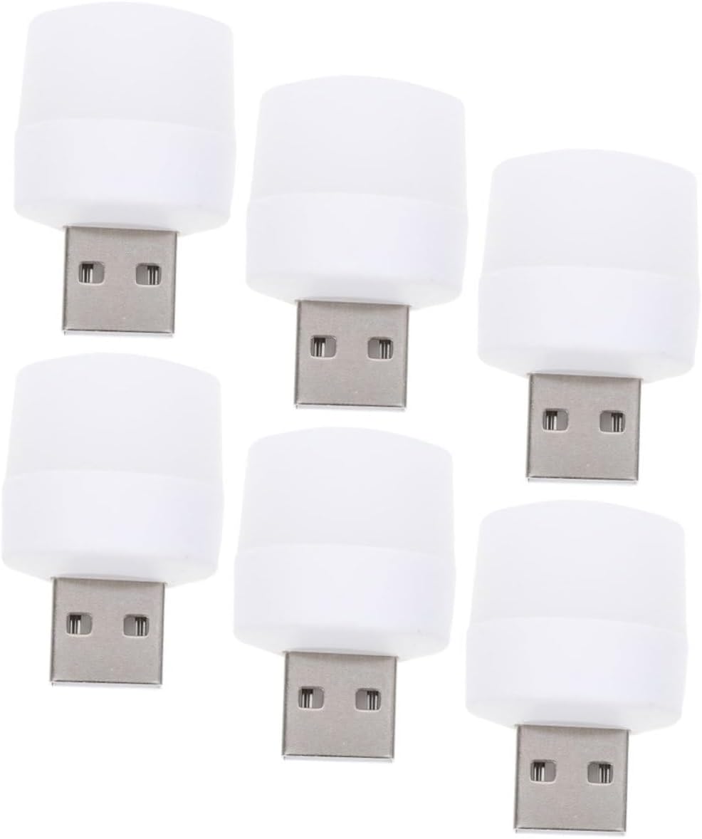 6 Led-nachtlicht, Tragbar, Usb-anschluss, Warmweiß