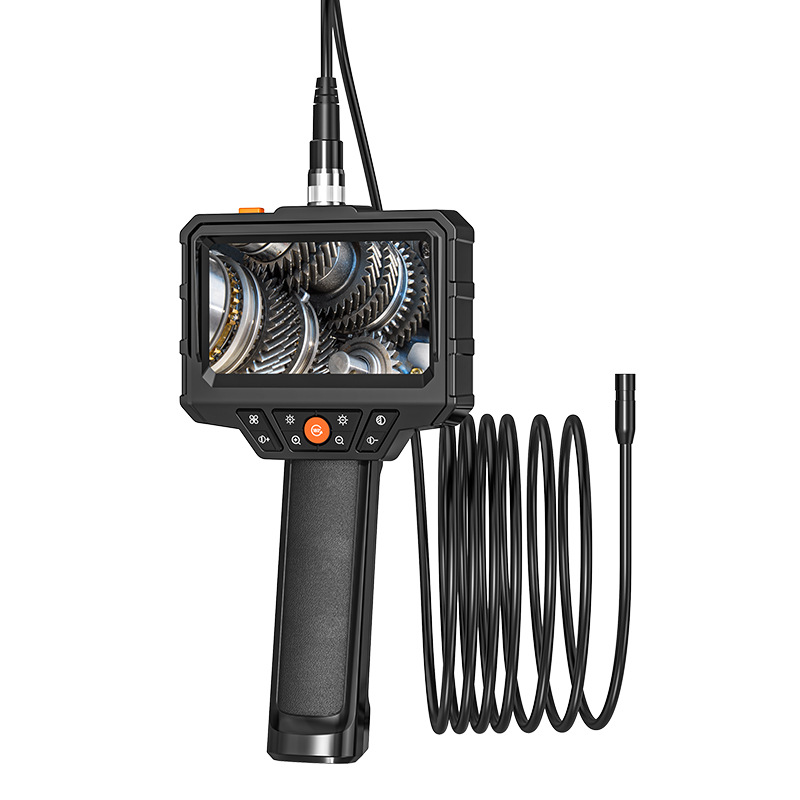 Industrielles 1080p-endoskop Mit Einzel-/doppellinse Für Die Fahrzeuginspektion, 4,3-zoll-ip67-inspektionskamera Für Abflussrohre Und Kanäle - (1m, 8mm Doppellinse)