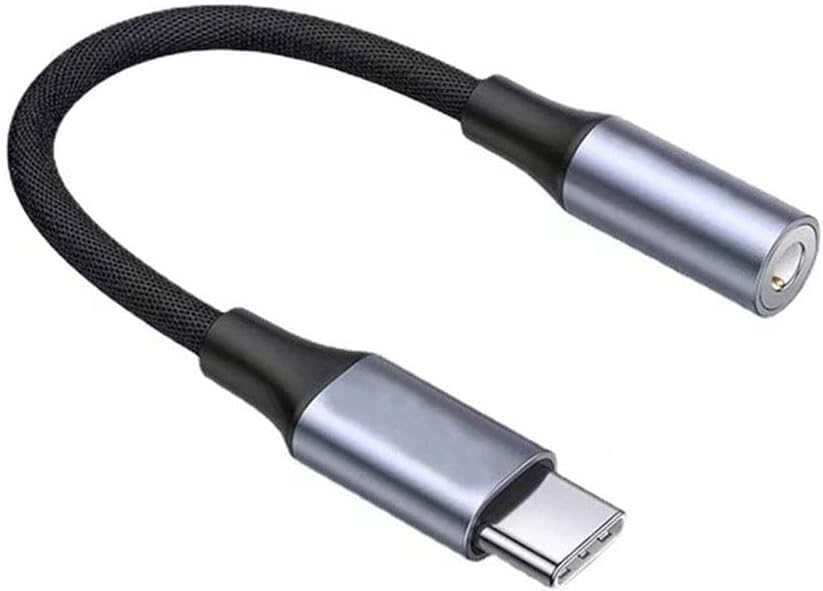 Usb-c-auf-3,5-mm-klinkenadapter, Hifi-audio-stecker Aus Aluminiumlegierung, Nylonummanteltes Kabel, Galaxy S23/s21-kopfhörer