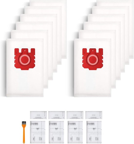 12er-pack Fjm/gn Staubsaugerbeutel Mit 4 Filtern Für Miele C1-c3 Staubsauger