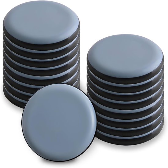 20 Selbstklebende Ptfe-antirutschmatten (teflon) Für Schwere Möbel Und Stühle (rund, 25 Mm Durchmesser), Bodenschutzmatten Für (holz-)