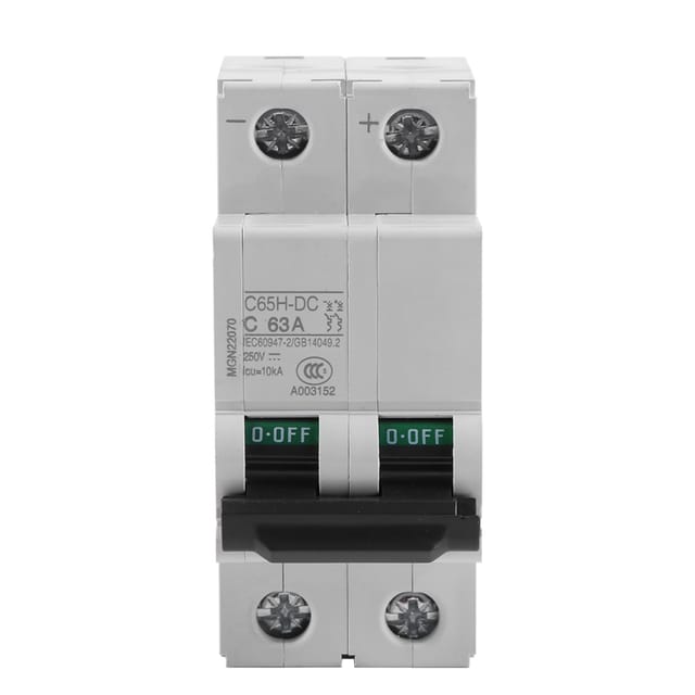 Miniatur-Gleichstrom-Leistungsschalter 63A 250V für Photovoltaik-Solaranlagen