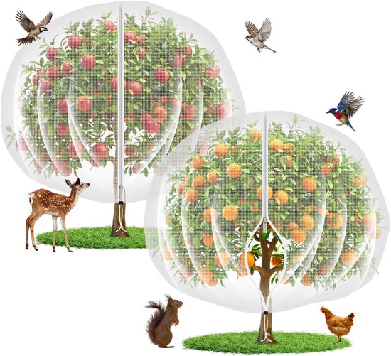 2er-pack 3x3m Ultrafeinmaschen-gartennetz Für Obstbäume & Vögel